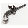 Image 10 : English Queen Anne style flintlock pistol circa  early to mid-18th century with fancy silver mounts 