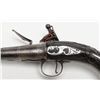 Image 3 : English Queen Anne style flintlock pistol circa  early to mid-18th century with fancy silver mounts 