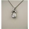 Image 3 : Stunning Diamond Pendant with 1.48 carat Pear  shaped brilliant cut diamond with J-K color VVS  clar