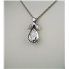Image 4 : Stunning Diamond Pendant with 1.48 carat Pear  shaped brilliant cut diamond with J-K color VVS  clar