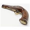 Image 4 : Good quality Germanic pistol converted from  flintlock to percussion with gold inlaid barrel  readin