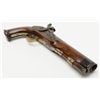 Image 6 : Good quality Germanic pistol converted from  flintlock to percussion with gold inlaid barrel  readin