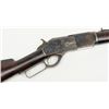 Image 3 : Winchester Model 1876 special ordered short rifle  in .50-95 EX. Caliber with 20” round barrel, full