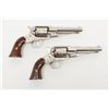Image 7 : Cased pair of period factory style engraved  Remington New Model Police cartridge conversion  revolv