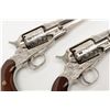 Image 8 : Cased pair of period factory style engraved  Remington New Model Police cartridge conversion  revolv