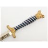 Image 11 : Victorian era high art cased dagger in French  style showing finely etched and gold gilded blade  an