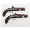 Image 7 : Pair of percussion large bore belt pistols signed  “D. Egg. London” on the top of the barrels (Note: