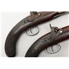 Image 9 : Pair of percussion large bore belt pistols signed  “D. Egg. London” on the top of the barrels (Note: