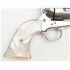Image 9 : Colt SAA revolver,  .32 W.C.F. cal., 7-1/2”  barrel, nickel finish, pearl grips, #117841 in  overall
