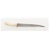 Image 4 : 19th century spear point handmade Bowie knife with  10” simple made steel blade with Marine ivory  c