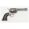 Image 1 : Colt SAA revolver, .44-40 cal., 4-3/4” barrel,  blue and case hardened finish, checkered hard  rubbe