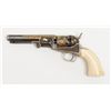 Image 2 : Colt Model 1849 Pocket percussion revolver, .31  cal., 5” octagon barrel, custom engraved and  multi