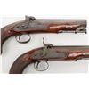 Image 7 : Pair of large bore percussion pistols signed  “Patrick” on the locks and “Liverpool” on the  barrels