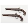 Image 2 : Pair of classic French silver mounted pistols  converted from flintlock to percussion with ornate  E