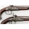 Image 7 : Pair of classic French silver mounted pistols  converted from flintlock to percussion with ornate  E