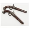 Image 8 : Pair of classic French silver mounted pistols  converted from flintlock to percussion with ornate  E