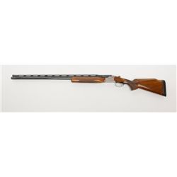 Krieghoff Model KSS, 12 gauge single barrel trap  shotgun showing 34” barrel and raised competition 