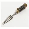 Image 7 : Scottish Dress Dagger with brass sheath and side  knife and fork set; jeweled pommel caps, matching 