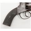 Image 3 : “W. Adams, London” engraved double action pinfire  revolver with period engraved agent name on the  