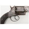 Image 4 : “W. Adams, London” engraved double action pinfire  revolver with period engraved agent name on the  
