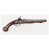 Image 1 : Spanish Miquelet flintlock pistol, 1780 date, .65  cal., 9-1/2” Bustindui barrel, brass mountings,  