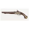 Image 2 : Spanish Miquelet flintlock pistol, 1780 date, .65  cal., 9-1/2” Bustindui barrel, brass mountings,  