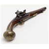 Image 7 : Spanish Miquelet flintlock pistol, 1780 date, .65  cal., 9-1/2” Bustindui barrel, brass mountings,  