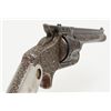 Image 17 : Smith & Wesson .38 Single Action Second Model  revolver, custom high relief engraved in old  fitted 