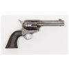 Image 1 : Colt SAA revolver, .38 W.C.F. cal., 4-3/4” barrel,  blue and case hardened finish, checkered black  