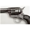 Image 5 : Colt SAA revolver, .38 W.C.F. cal., 4-3/4” barrel,  blue and case hardened finish, checkered black  
