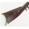 Image 9 : Half stocked flintlock rifle with barrel signed  “A. J. Sailous”, .32 cal., 34-1/2” octagon barrel, 