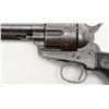Image 3 : Rare Colt SAA revolver, .44 S&W cal., 5-1/2”  barrel, blue and case hardened finish, checkered  blac