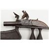 Image 4 : Authentic oddity flintlock pistol mounted on armor  piercing dagger from 19th century India in  over