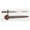 Image 2 : Ames Artillery sword with probably Confederate  made leather scabbard in good condition showing  un-