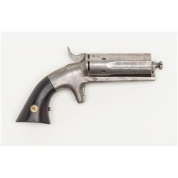 Bacon Arms Co. six-shot spur trigger derringer,  .22 cal., 2-1/2” barrels, wood grips, #818 in  over