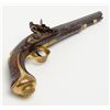 Image 12 : Beautiful English flintlock pistol by Blanch, .60  cal., 18-1/2” overall with a 12” octagon to round