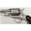 Image 10 : Engraved Remington New Model Police percussion  revolver, .36 cal., 4-1/2” octagon barrel, nickel  f