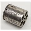 Image 16 : Engraved Remington New Model Police percussion  revolver, .36 cal., 4-1/2” octagon barrel, nickel  f
