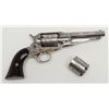 Image 1 : Engraved Remington New Model Police percussion  revolver, .36 cal., 4-1/2” octagon barrel, nickel  f