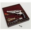 Image 3 : Engraved Remington New Model Police percussion  revolver, .36 cal., 4-1/2” octagon barrel, nickel  f