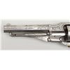 Image 9 : Engraved Remington New Model Police percussion  revolver, .36 cal., 4-1/2” octagon barrel, nickel  f