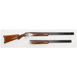 Belgian-made Browning Pigeon Grade Trap O/U  shotgun, 12 gauge, 30” ventilated rib barrels,  full ch