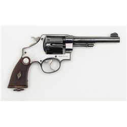 Smith & Wesson Model 1917 Commercial DA revolver,  .45 cal., 5-1/2” barrel, blue finish, checkered  