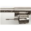 Image 10 : Colt New Service DA revolver, .44 cal., 7-1/2”  barrel, nickel finish, checkered hard rubber  grips,