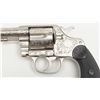 Image 5 : Colt New Service DA revolver, .44 cal., 7-1/2”  barrel, nickel finish, checkered hard rubber  grips,