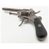 Image 3 : Cased double action pinfire revolver engraved with  finely checkered hard wood grips that may be  eb