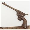 Image 4 : Great old large cast brass advertising sign,  likely for a gun shop displaying a classic Colt  SAA r