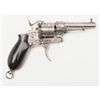 Image 1 : High quality double action pinfire revolver marked  “Dumonthier” showing light floral engraving and 