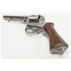 Image 3 : Perrin double action Civil War era cartridge  revolver in approximately 11 mm, serial number  8752. 