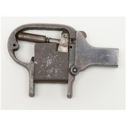 Shattuck unique .22 caliber, four shot Palm  squeezer Derringer, serial number 112 missing  parts. C